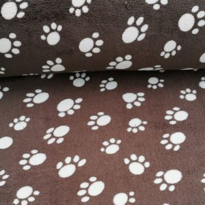 Sötétbarna alapon 3cm-es mancs Mintás baby soft