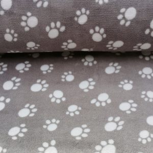 Szürke alapon 3cm-es mancs Mintás baby soft