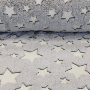 Szürke alapon UV csillag Mintás baby soft
