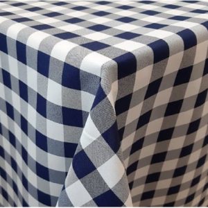 Kék-fehér kockás Panama/Minimatt szövet