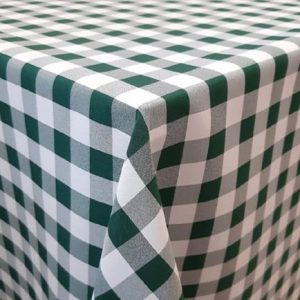 Zöld-fehér kockás Panama/Minimatt szövet