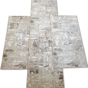 Vintage mintás bézs 3 részes szőnyeg szett