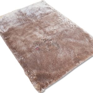 Mosógépben mosható! Barna színű shaggy szőnyeg