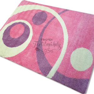 Rózsaszín-lila mintás szőnyeg - 200x280 cm