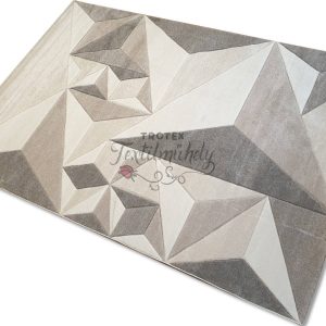 Bézs színű Háromszög mintás szőnyeg