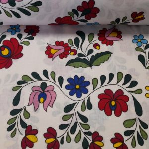 Népi matyó mintás pamutvászon