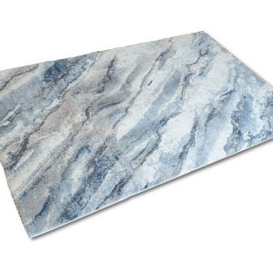 Márvány mintás barna/ciánkék színű szőnyeg