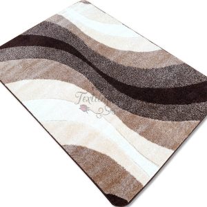 Hullám mintás Barna-bézs szőnyeg