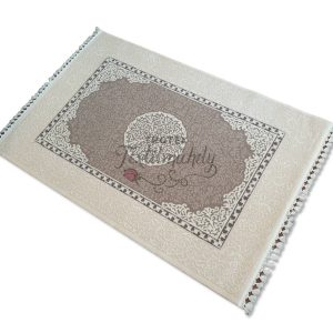 Klasszikus mintás krém-szürke szőnyeg