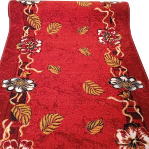 Ameland bordó futószőnyeg - 80 cm széles