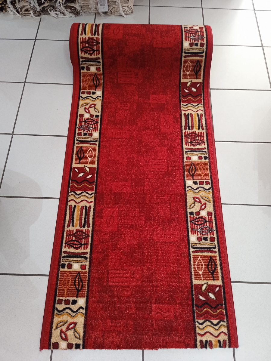 Harlingen bordó futószőnyeg - 100 cm széles