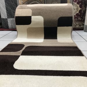 April fe147 bézs-barna futószőnyeg - 60 cm széles