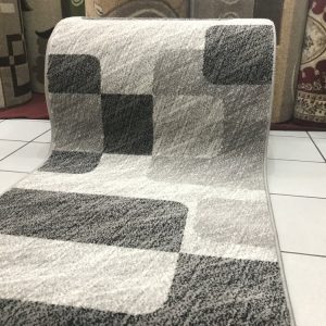 April fe147 cirkás szürke futószőnyeg - 100 cm széles