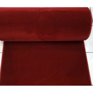 Egyszínű bordó futószőnyeg - 100 cm széles