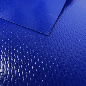 Sötétkék színű - UV álló - PVC ponyva - 250 cm széles