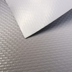 Szürke színű - UV álló - PVC ponyva - 250 cm széles