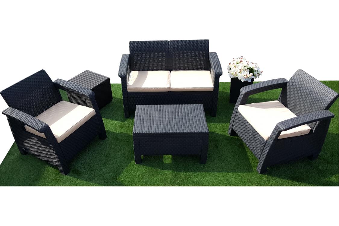 Rattan párna 54x50x5 cm, vízlepergető