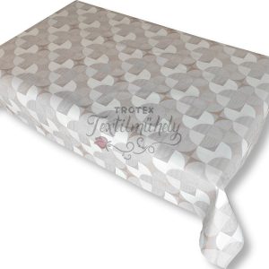 Viaszos vászon terítő méterben Vastag, modern barna kockás