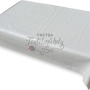 Viaszos vászon terítő méterben Vastag, fehér damaszt hatású