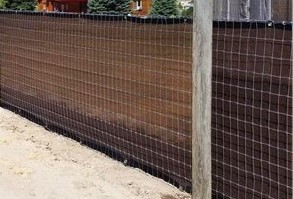 Belátásgátló háló, Barna 180g/m2, 180 cm széles