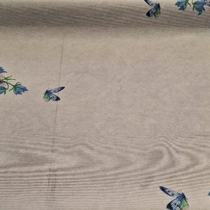 Kék virágos letörölhető textil terítő