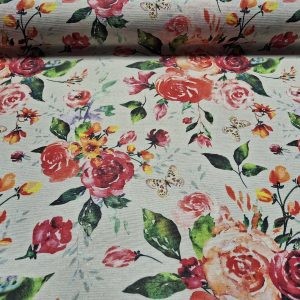 Rózsa mintás letörölhető textil terítő