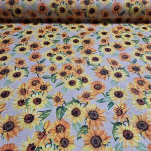 Napraforgó mintás letörölhető textil terítő