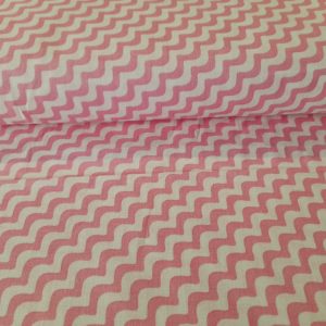 Rózsaszín hullámos pamutvászon