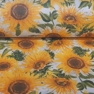 Napraforgó mintás pamutvászon