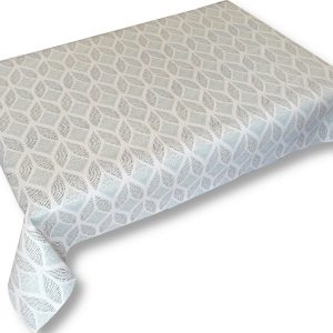 Viaszos vászon terítő méterben Vastag, szürke, zöld rombuszmintás