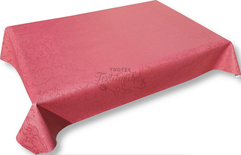 Viaszos vászon terítő méterben Vastag, Piros damaszthatású