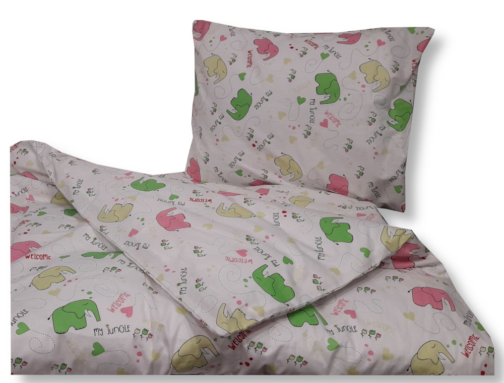 Minőségi pamut ágyneműhuzat garnitúra 2 részes gyerekmintás