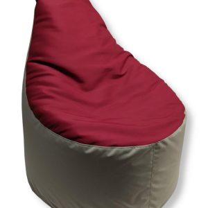 Babzsákfotel - L-es és XL-es méret Bézs - piros színű