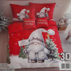 Karácsonyi ágyneműhuzat garnitúra 3 részes pamut