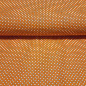 Napsárga alapon pöttyös Pamutvászon