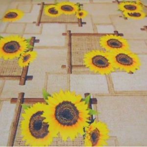 Tekercses  Viaszos vászon - barna napraforgós 01433.02