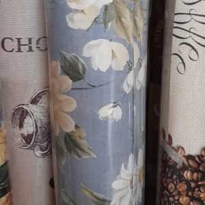 Tekercses  Viaszos vászon - Kék virágmintás 01670.02