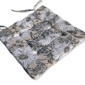 Virágmintás megkötős ülőpárna Loneta Lakástextil huzattal