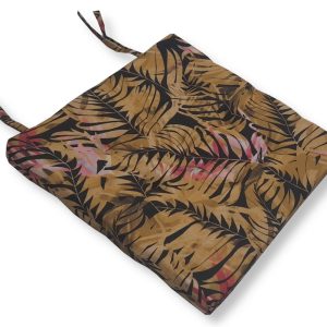 Levélmintás megkötős ülőpárna Loneta Lakástextil huzattal