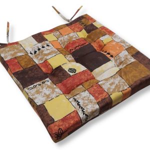 Modern kockás megkötős ülőpárna Loneta Lakástextil huzattal