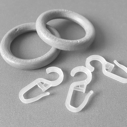 28mm FILIGRANO Karika+ráncszedő, szürke, 10db/cs