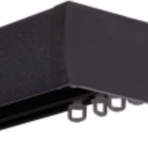 2 soros előlapos aluprofil végzáróval és tartozékokkal 400 cm ANTRACIT