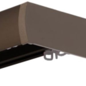 2 soros előlapos aluprofil végzáróval és tartozékokkal 400 cm BRONZ