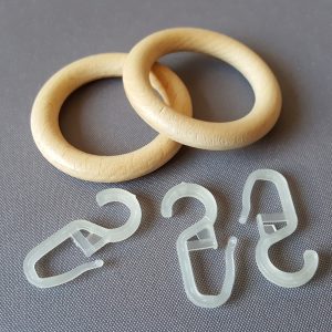 28mm FILIGRANO Karika+ráncszedő,natúr,10db/cs