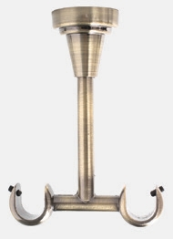 16mm AMERIKA dupla plafontartó, óarany, 1db/cs