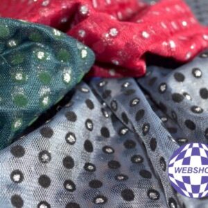 Flokkolt flitteres tüll