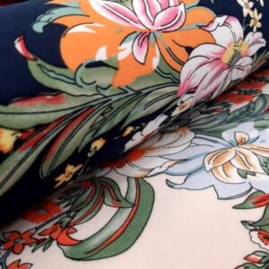 Viszkóz  voile virág