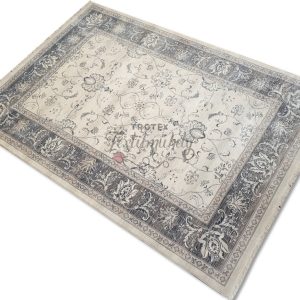 Szürke klasszikus mintás szőnyeg - 285x200 cm