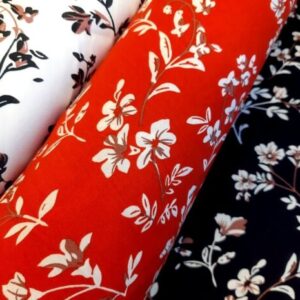 Viszkóz   voile apró virág