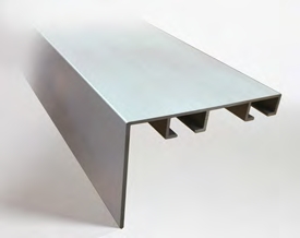 2-soros 6mm Előlapos aluprofil, matt-króm, több méretben